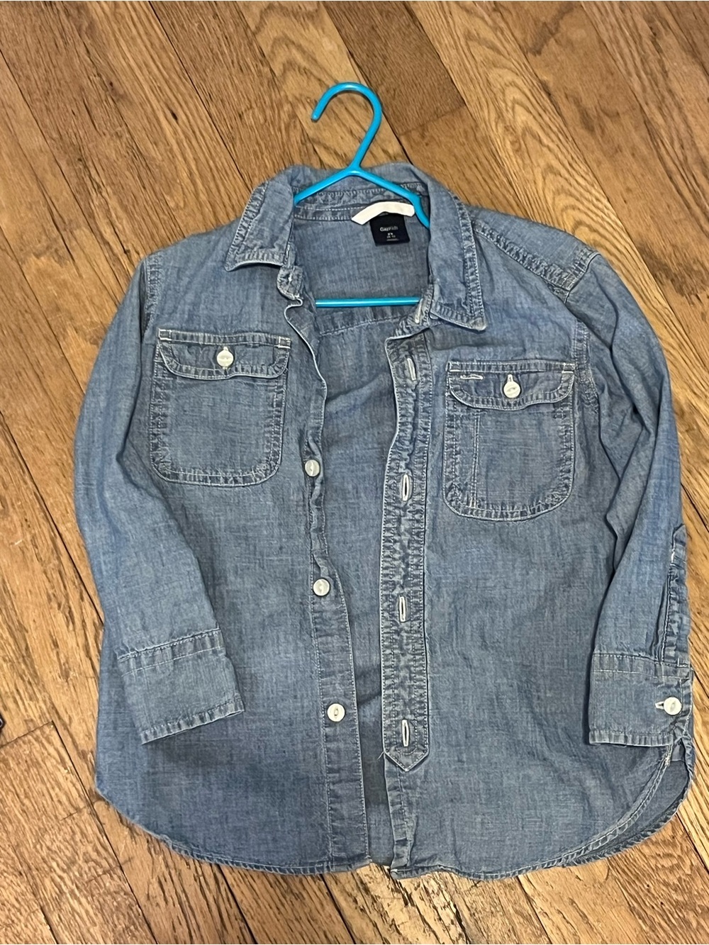 Gap Janie&Jack Long Sleeve Button Down Dress Shirts Bundle Boys size XS 4/5, 5 - Picture 4 of 7